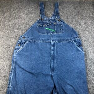 Key Imperial Denim Overalls Bib Pants Workwear Blue Mens Size W43 L32
